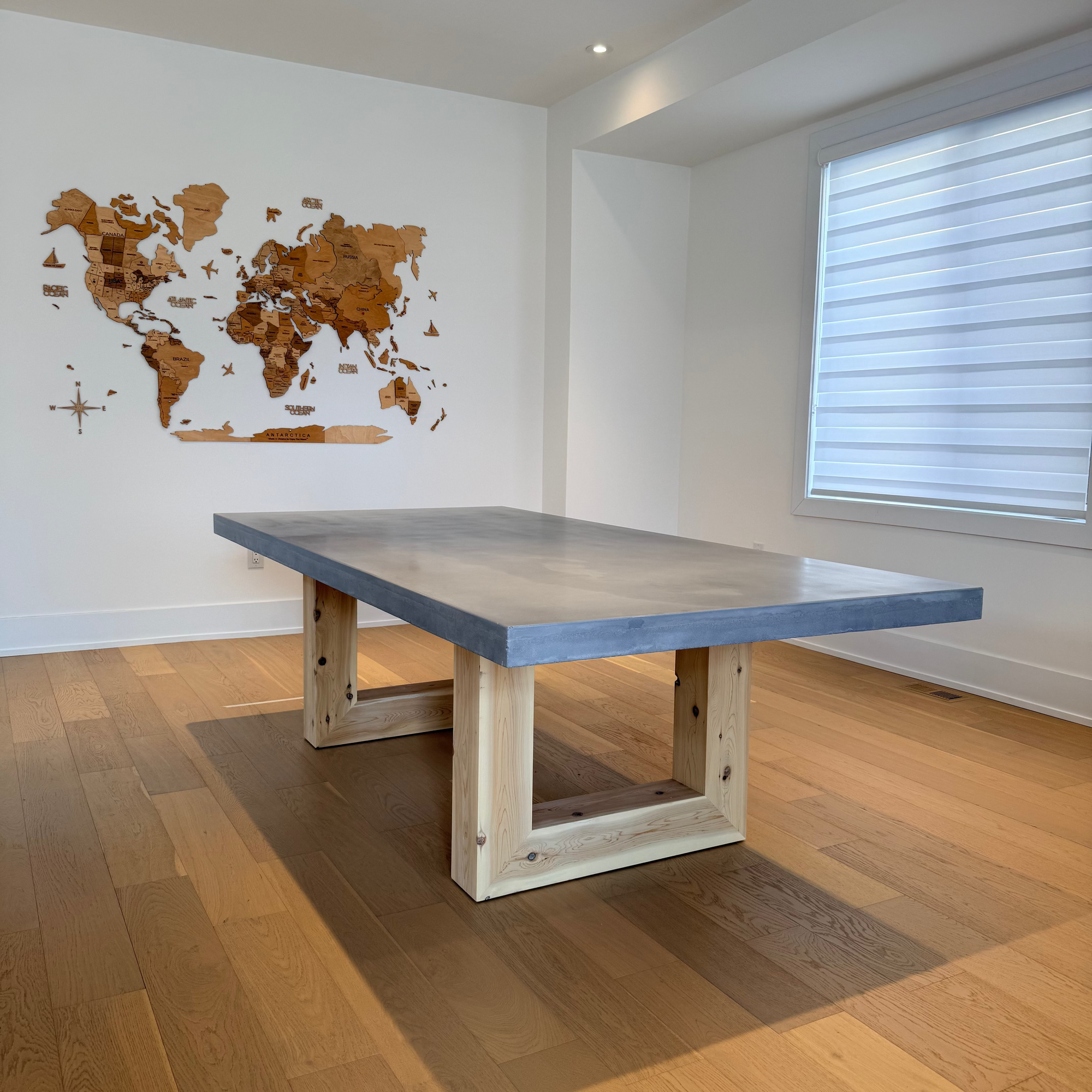 Cedar & Concrete Dining Table