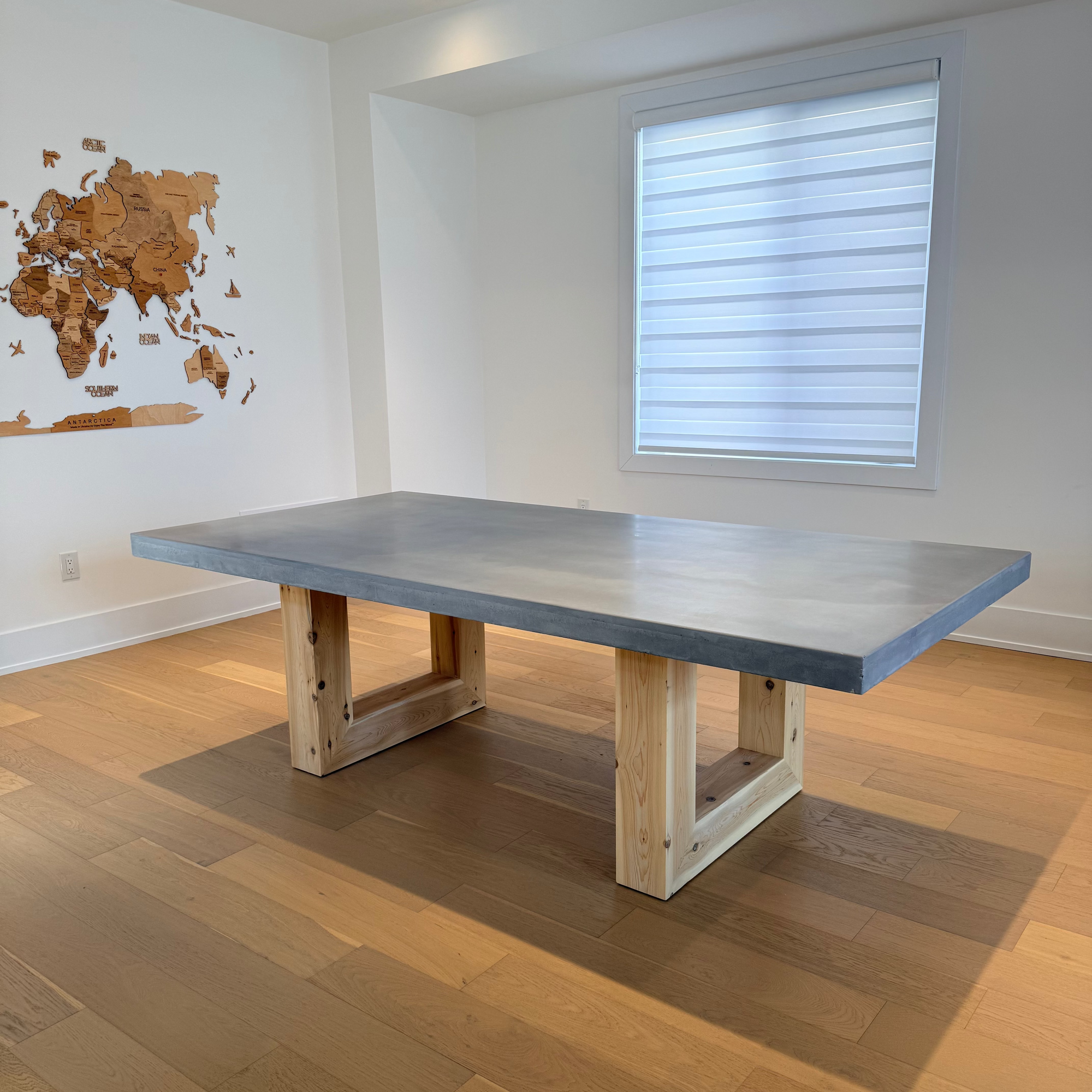 Cedar & Concrete Dining Table